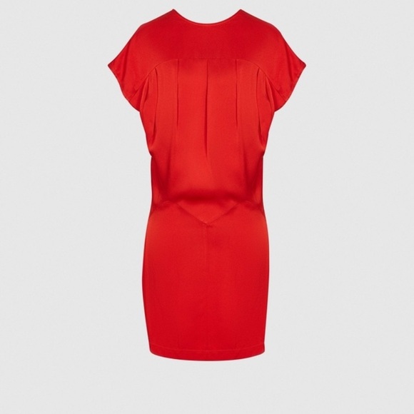 Reiss Tara Crossover Back Mini Dress in Red - Picture 2 of 16